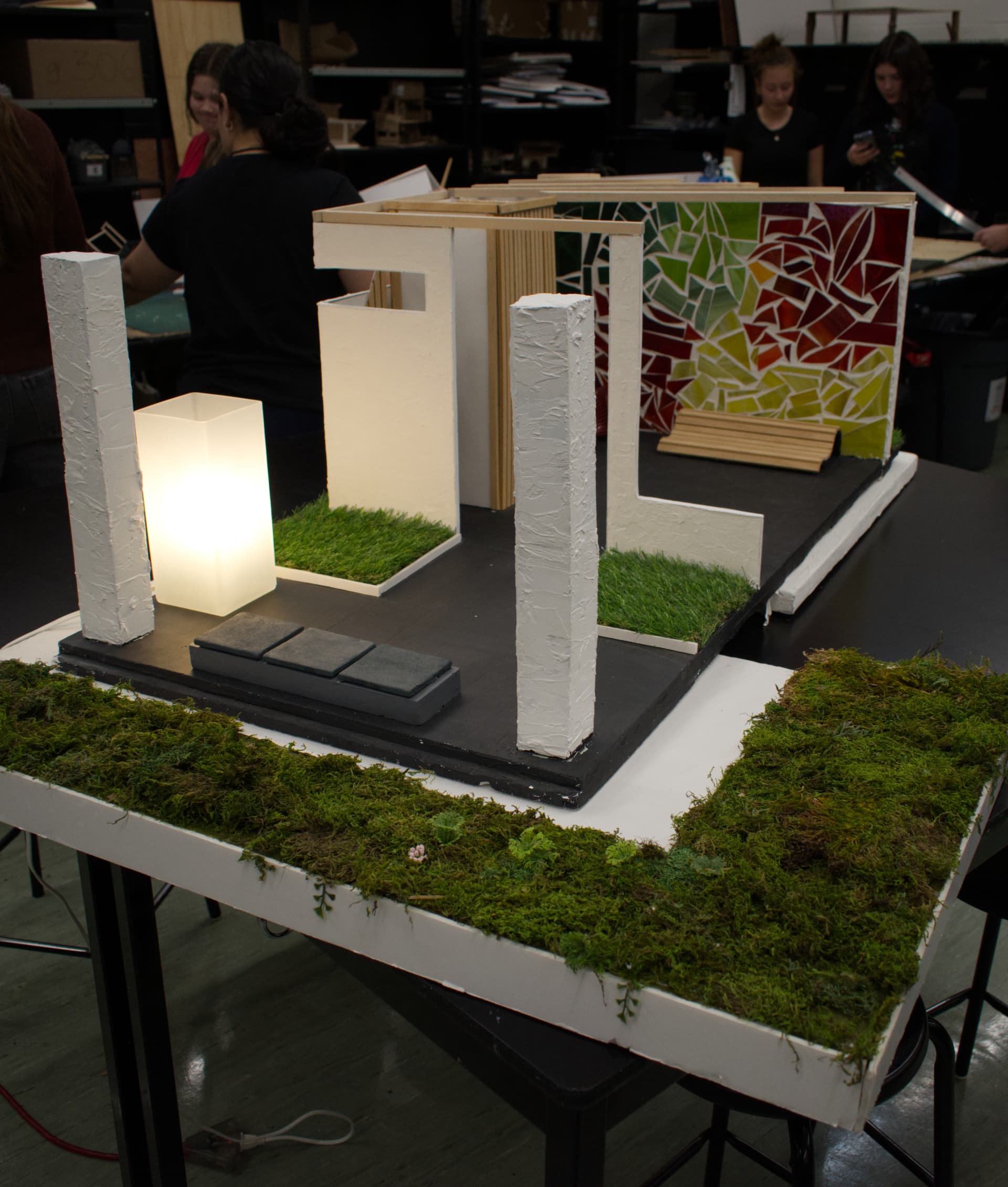 Maquette présentée dans la galerie