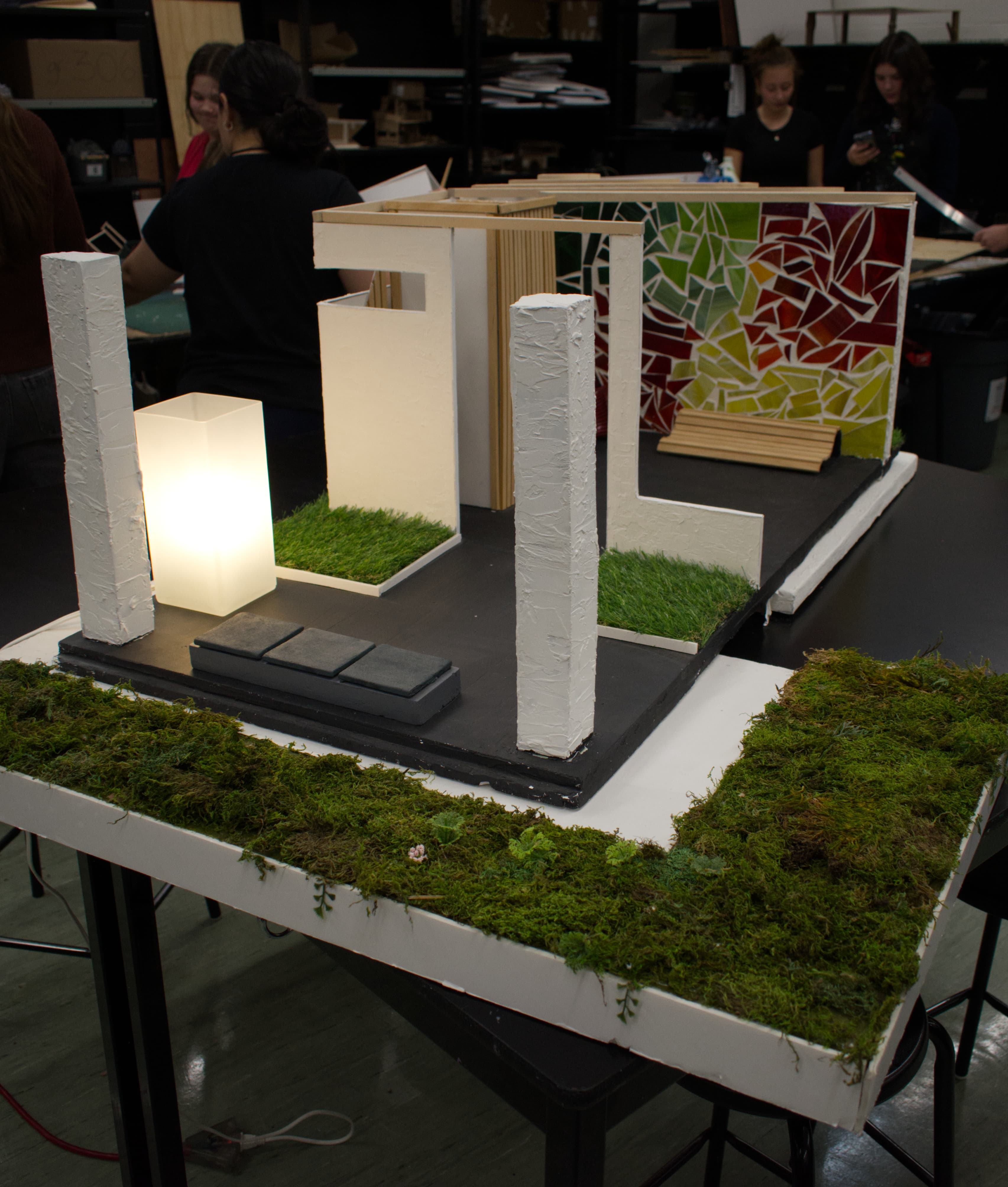 Maquette présentée dans la galerie